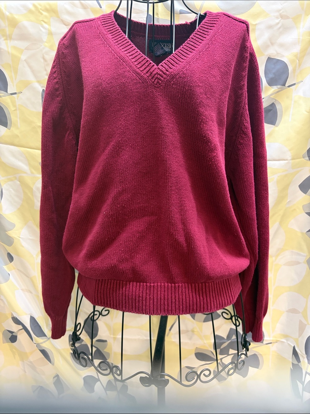 Lands’ End Women's V-Neck Sweater - Wine